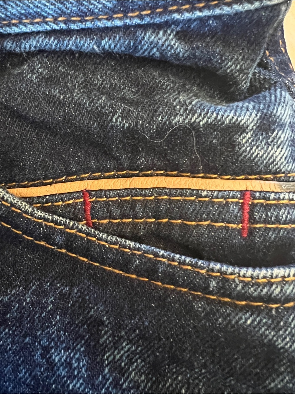 Vintage 90s Bugle Boy High Rise Jeans Western Leather Trim Tapered - Picture 10 of 11